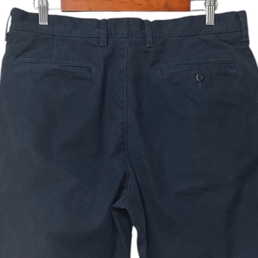 Men's Navy Classic Straight J. Crew‎ 100% Cotton Pants Size 34x36